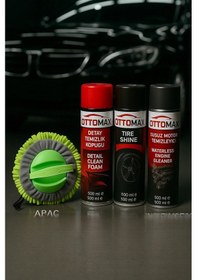 Resim 4 Parça Profesyonel Oto Temizlik Seti , Motor, Lastik, Torpide Ve Araç Temizleme Mop 