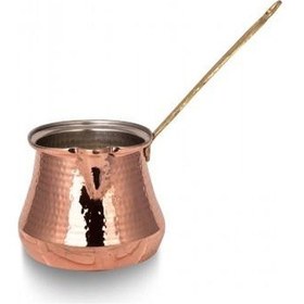 Resim Turna Bakır Sütlük Cezve 3 No Makine Dövme Kırmızı Turna1243-1 