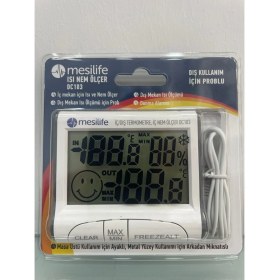 Resim Mesilife Isı Nem Ölçer -10° ile +50°C İç Mekan ve -50° ile +70°C Dış Mekan Ölçümü 
