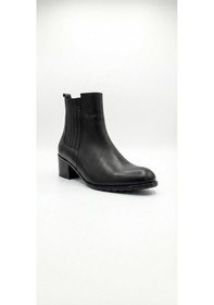 Resim Siyah Kadın Hakiki Deri Topuklu Bot 039.282 Siyah 