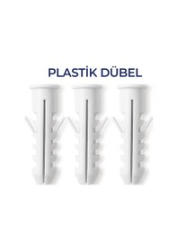 Resim Plastik Dübel 8 Mm 1000 Adet Sağlam Tutuş, Uzun Ömürlü Ve Güvenli Sabitleme Diğer 