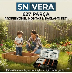 Resim 627 Parça Vida Dübel Seti Organizer Kutu Montaj Ve Tamir Seti Çivi Pul Kanca 11 İnc 