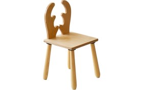 Resim Wood & Joy Doğal Ahşap Çocuk Sandalye Geyik 