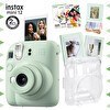 Resim Instax Mini 12 Lila Fotoğraf Makinesi 30'lu Film Albüm Mandal Çerçeve ve Kılıf Mega Set 2 