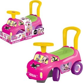 Resim Minnie Mouse İlk Arabam - Binmeli Araba - Çocuk Arabası - İlk Adım Arabası 