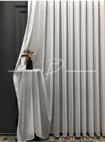 Resim Tül Perde1. Sınıf Foldet Zemin Keten Etek Kurşun Çok Renkli 