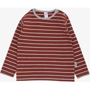 Resim Breeze Erkek Bebek Uzun Kollu T-shirt Patlı Çizgili 9 Ay - 3 Yaş Kiremit 