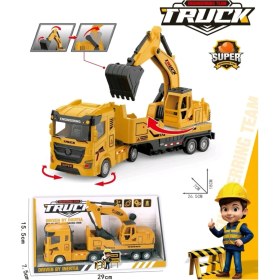 Resim Berattoys 27 cm Kırılmaz Iş Makinaları Kamyon Vinç Kepçe Iş Araçları Inşaat Set Ekskavatör 