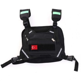 Resim DUDAKTAN KALBE Motosiklet Scooter Reflektörlü Motorcu Çantası Lüx Kullanım (Ayarlanabilir Yeni Yasaya Uygun) 
