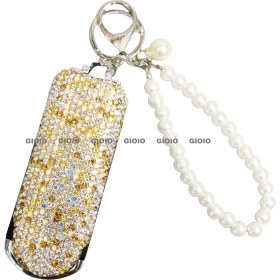 Resim Silver1 Gıoıo Yeni Mini Taşınabilir Kozmetik Ayna Kolye Anahtarlık Çanta Aksesuarları Kolye Dıy Anahtarlık (Yurt Dışından) 