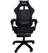 Resim Fashcolle Black Star Işıklı - Masaj Özellikli Oyuncu Koltuğu Black 