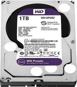 Resim Wd Purple Wd10purz 3.5" 1tb 64mb 5400 Rpm 7/24 Güvenlik Harddisk 
