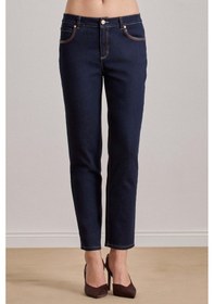 Resim Slim Straight Mavi Jean Pantolon Mavi 