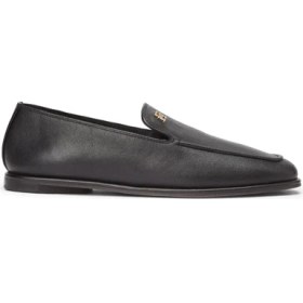 Resim Tommy Hilfiger %100 Kuzu Derisi Siyah Kadın Loafer FW0FW09319BDS 