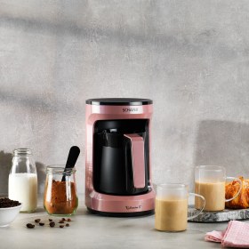 Resim Schafer Kahvecim S Otomatik Sütlü Türk Kahve Makinesi-Rosegold 