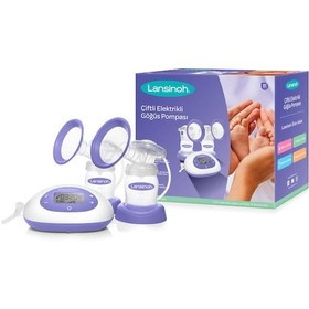 Resim Lansinoh 2'si 1 Arada Çiftli Elektrikli Göğüs Pompası 