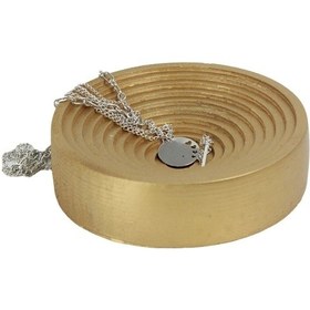 Resim Dekoratif Kase Takı Kutusu Yüzük Kolye Kutusu Mum Tabağı Takı Organizer Model 2 - Altın 