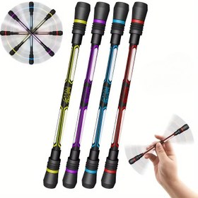 Resim Renkli Neon Işıklarla Dönen Kalem - Rahat Yazma ve Yaratıcı Yarışma Kalem, Orta Uç, Dayanıklı Plastik, Başlangıçlar ve Öğrenciler İçin İdeal, Öğrenci Kırtasiye | Canlı Kalem Tasarımı | Plastik Yapı 