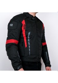 Resim 4riders Gama Ce Sertifikalı Korumalı Motosiklet Montu Kırmızı 