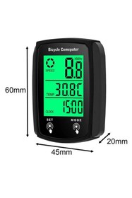Resim SARİSSA BİSİKLET FORTE GT 6146 Kablolu Kilometre Saati Bisiklet Hız Ölçer Km Saati Yol Bilgisayarı 