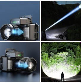 Resim Watton Wt-625 Sensörlü Cree Tg Led Şarjlı Kafa Lambası Siyah 