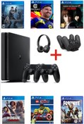 Resim Sony Playstation 4 Slim 500 Gb+Yenilenmiş+2. Ps4 Kol+15 Dijital Oyun+Kulaklık ve Kol Şarj Standı Hediye 