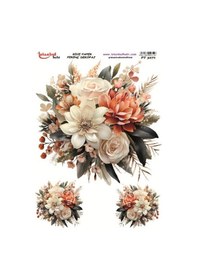 Resim Pirinç Dekopaj Kağıdı 30x42cm Pt-3271 Çiçek 