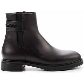 Resim Siyah Leather Kadın Bot & Bootie K02379013243 Siyah 