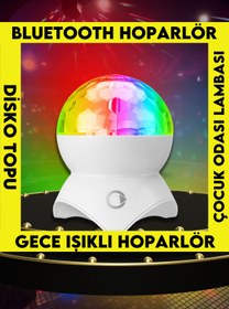 Resim Müzik Kutusu Dönen Disko Topu Rgb Led Şarjlı Bt-Usb-Sd Mikado Md- Diğer