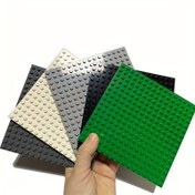 Resim 2 adet 16x16 Noktalı Yapı Bloğu Taban Plakaları - Büyük Markalarla Uyumlu, Dayanıklı ABS Plastik, 6+ Yaş Çocuklar İçin Eğitici Oyuncak | Gri, Beyaz, Yeşil, Mavi, Siyah Renklerde Mevcut 