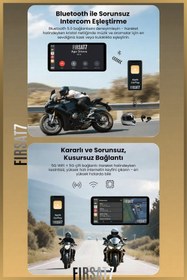 Resim Fırsat7 Motosiklet Scooter Carplay 6inç 4K Görüntü Android Apple USB Lastik Basınç Göstergesi Motocarplay 