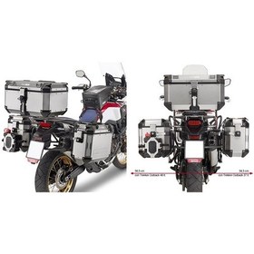 Resim Givi Pl1144Cam Honda Crf1000 Afrıca Twın 16-17 Yan Çanta Taşıyı 