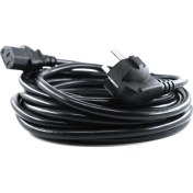 Resim Aogo 5 Metre Power Güç Kablosu C13 Iec 320 Enerji Kablosu 5m Monitör Pc Yazıcı Elektrik Kablosu 220V 