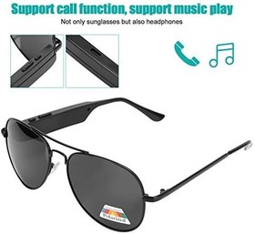 Resim Akıllı Gözlük Bluetooth 5.0 Ses Güneş Gözlüğü Aramalar Müzik Ses Açık Kulaklık Güneş Gözlüğü 
