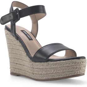 Resim Nine West Benoıt 3fx Siyah Kadın Dolgu Topuk Sandalet 