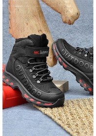 Resim Mc Jamper 2115 Filet Erkek Çocuk Outdoor Bot Siyah - Kırmızı Siyah - Kırmızı 