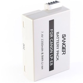 Resim Sanger LP-E8 Canon Fotoğraf Makinesi Batarya 