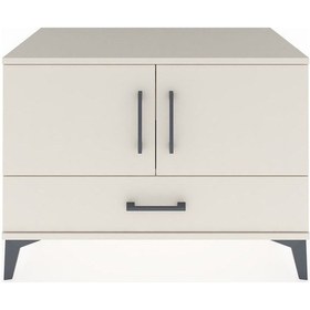 Resim Hyperion Şifonyer 2 Raflı Tek Çekmeceli 2 Kapaklı 88x44x64 Aytaşı-aytaşı Aytası 