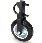 Resim Hightower Heavy Duty Metal Kapı Tekerleği - Ayarlanabilir Siyah Kauçuk Çim Ve Kaldırım İçin Pürüzsüz 