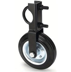 Resim Hightower Heavy Duty Metal Kapı Tekerleği - Ayarlanabilir Siyah Kauçuk Çim Ve Kaldırım İçin Pürüzsüz 