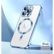 Resim M.TK Moveteck Apple iPhone 11 Uyumlu Kılıf Kamera Lens Üstü Kaplama Korumalı Manyetik Magsafe Renkli Şeffaf 