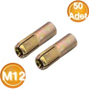 Resim D.B.E DBE Çakma Çelik Dübel M12 (50 Adet) 