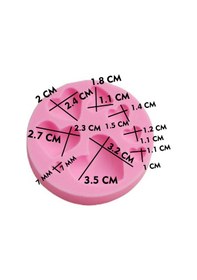 Resim Silikon Kalıp Çoklu Bombeli Farklı Boylarda Kalp Mum Taş Tozu Kalıbı 