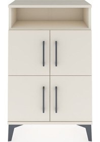 Resim Arges Komodin Tek Raflı 4 Kapaklı 60x30x96 Aytaşı-aytaşı Aytaşı 