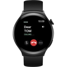 Resim Haino Teko RW34 Watch 4 Amoled Ekran Android Ios Harmonyos Uyumlu Akıllı Saat Siyah 