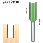 Resim 2Liyao 6.35X12X30 Yusun Düz Bit Yönlendirici Bit Karbür Kesiciler Ağaç Işleme Freze Kesicisi Ahşap Bit Yüz Değirmeni Ahşap Kesiciler End Mill (Yurt Dışından) 