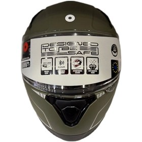 Resim Shiro Katana Sv Joker Kapalı Kask Mat Yeşil 