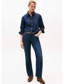 Resim Kadın Milo Yüksek Bel Düz Paça Jean Pantolon - Mavi Dee 