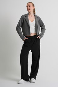 Resim Alexander Gardi ALEXANDERGARDI Astarsız Crop Blazer Ceket 