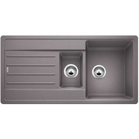 Resim Blanco Legra 6S Granit Eviye. Tezgahüstü. Alu Metalic 